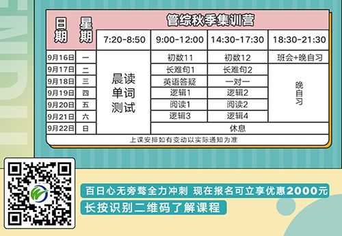 22考研文都管综秋季集训营，报名优惠高达2000元